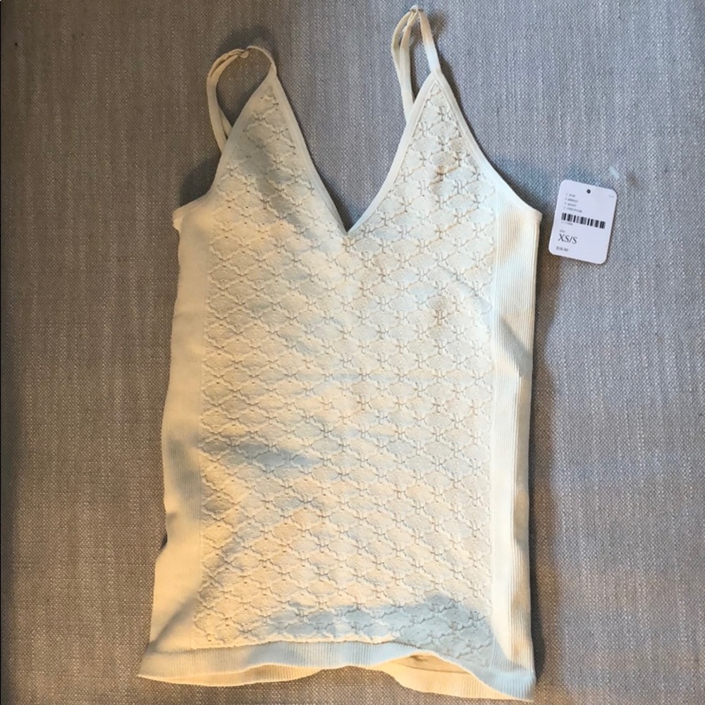 Cream Free People intimate tank - BRAND NEW